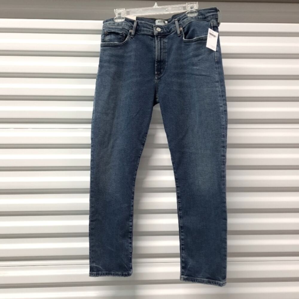 Agolde Toni Jeans Women's Size 32 Blue Denim Mid Rise Straight Cropped Casual